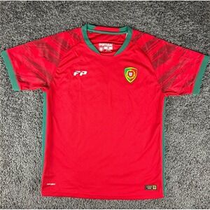 Portugal National Team Soccer Jersey Mens Medium Red Green FP Dry Football Shirt